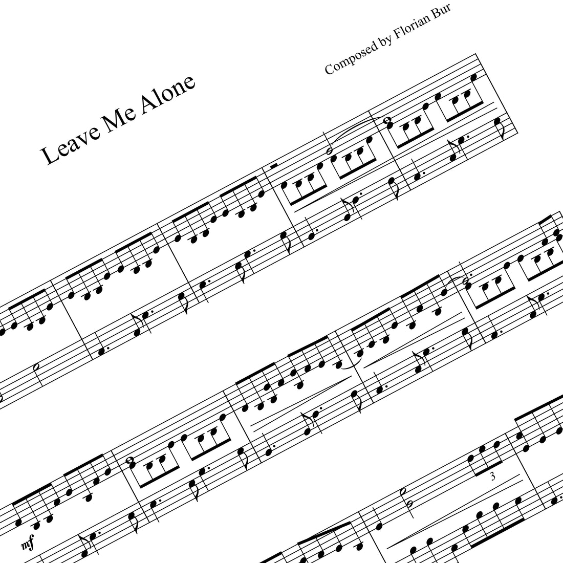 Leave Me Alone - Piano Sheet Music
